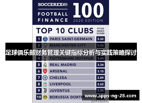 足球俱乐部财务管理关键指标分析与实践策略探讨